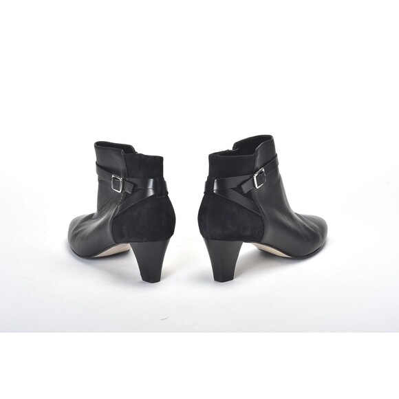 Cole Haan Women's Sylvan Leathe/Suede/Ankle Booties Silver Buckle Size 8 - Picture 4 of 5